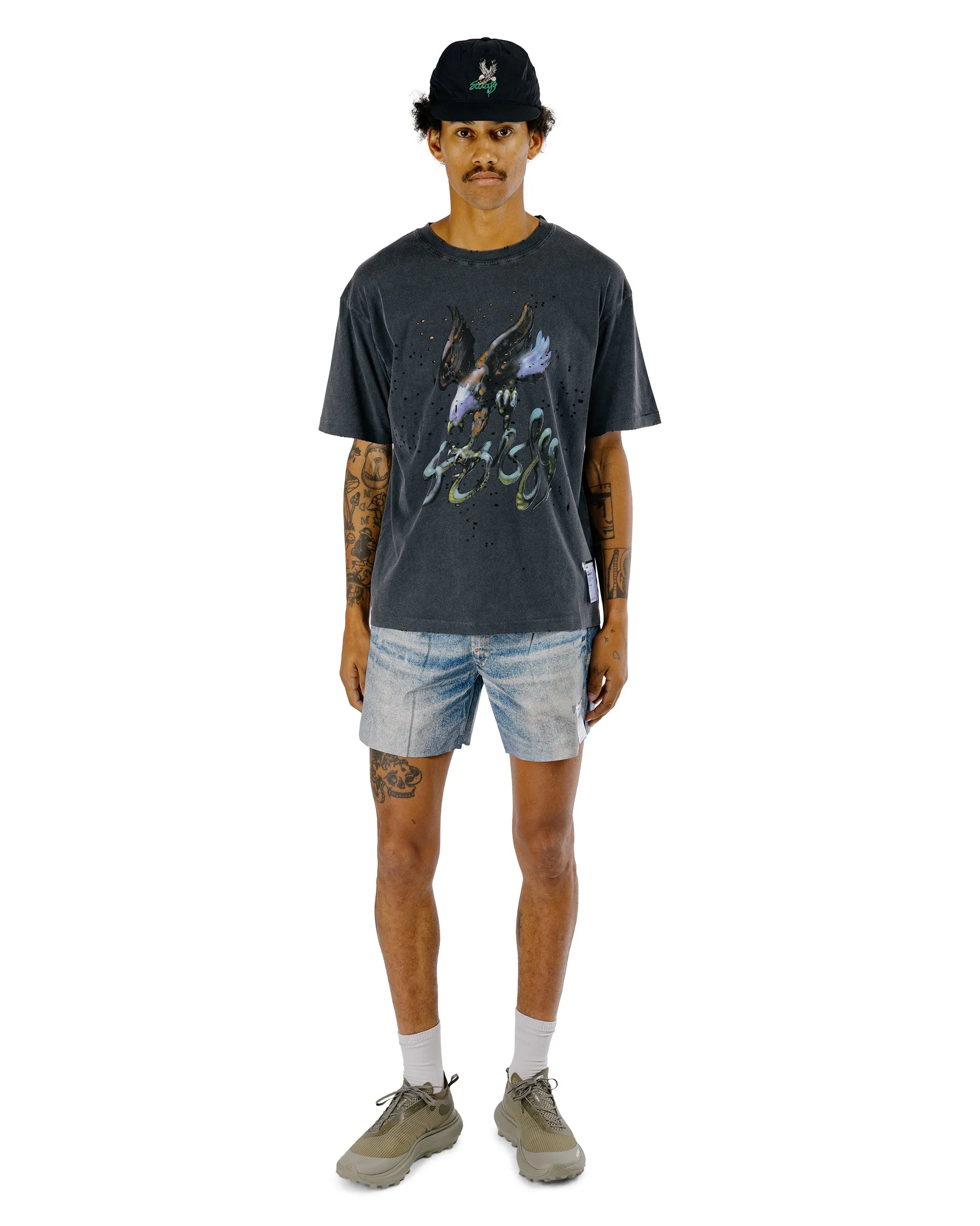 SATISFY MothTech T-Shirt Aged Black Eagle sold by Lost & Found product image thumbnail 5