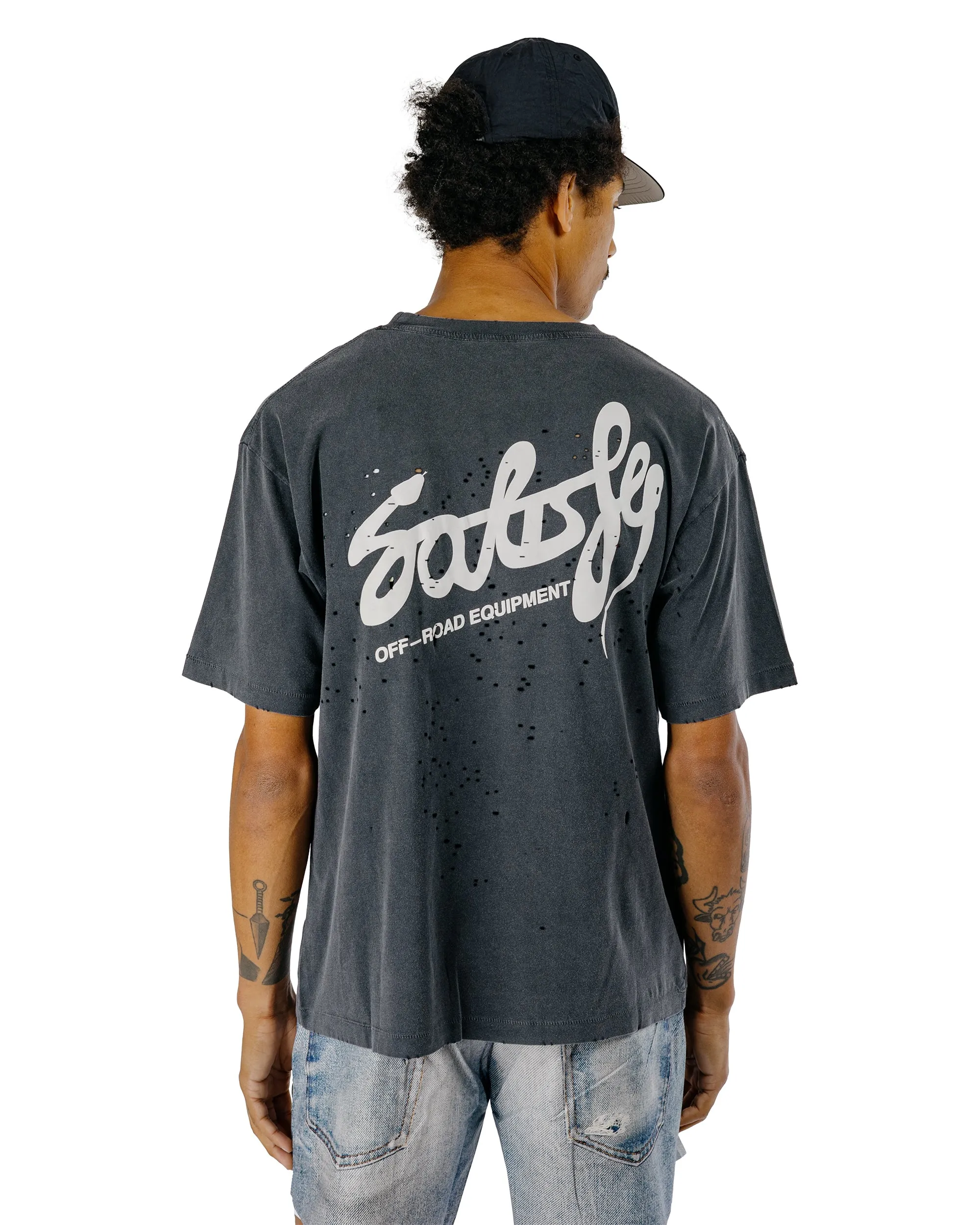 SATISFY MothTech T-Shirt Aged Black Eagle sold by Lost & Found product image thumbnail 4