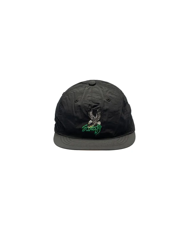 SATISFY FliteSilk 5 Panel Pinch Cap Black Eagle made by Satisfy Running