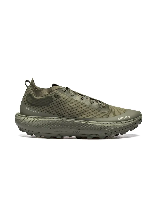 SATISFY TheROCKER Covert Green made by Satisfy Running