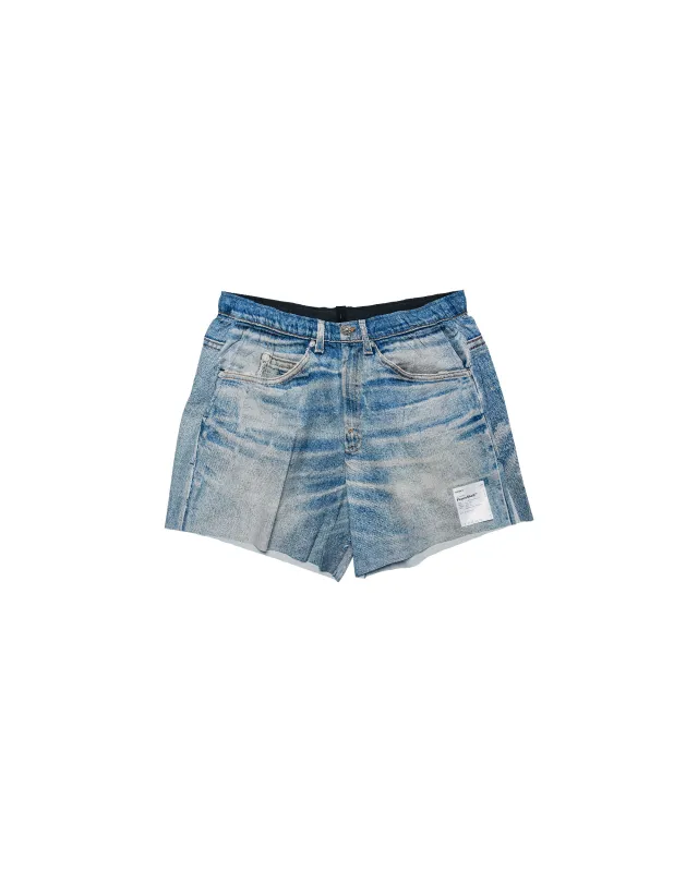 SATISFY AmbientWarp™ 5" Unlined Shorts Digital Denim made by Satisfy Running