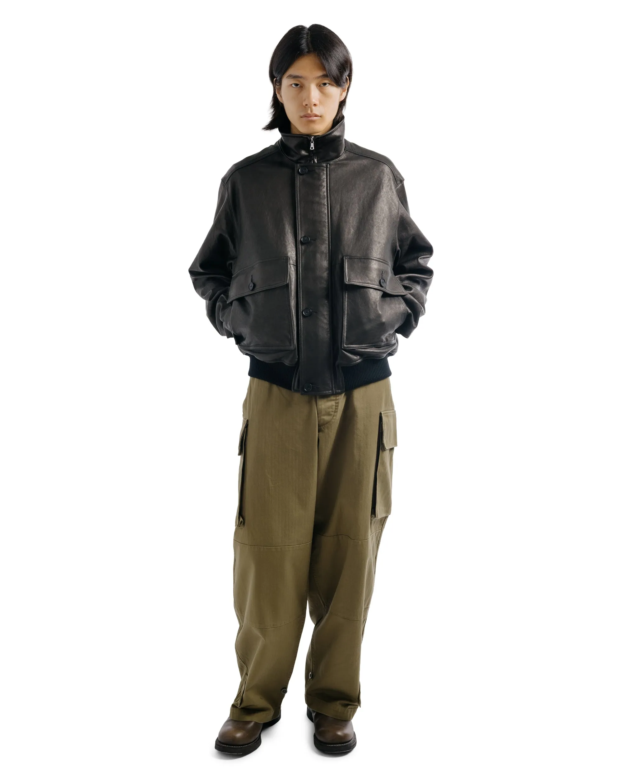 CIOTA Herringbone M-47 Field Pants Dark Olive sold by Lost & Found product image thumbnail 5