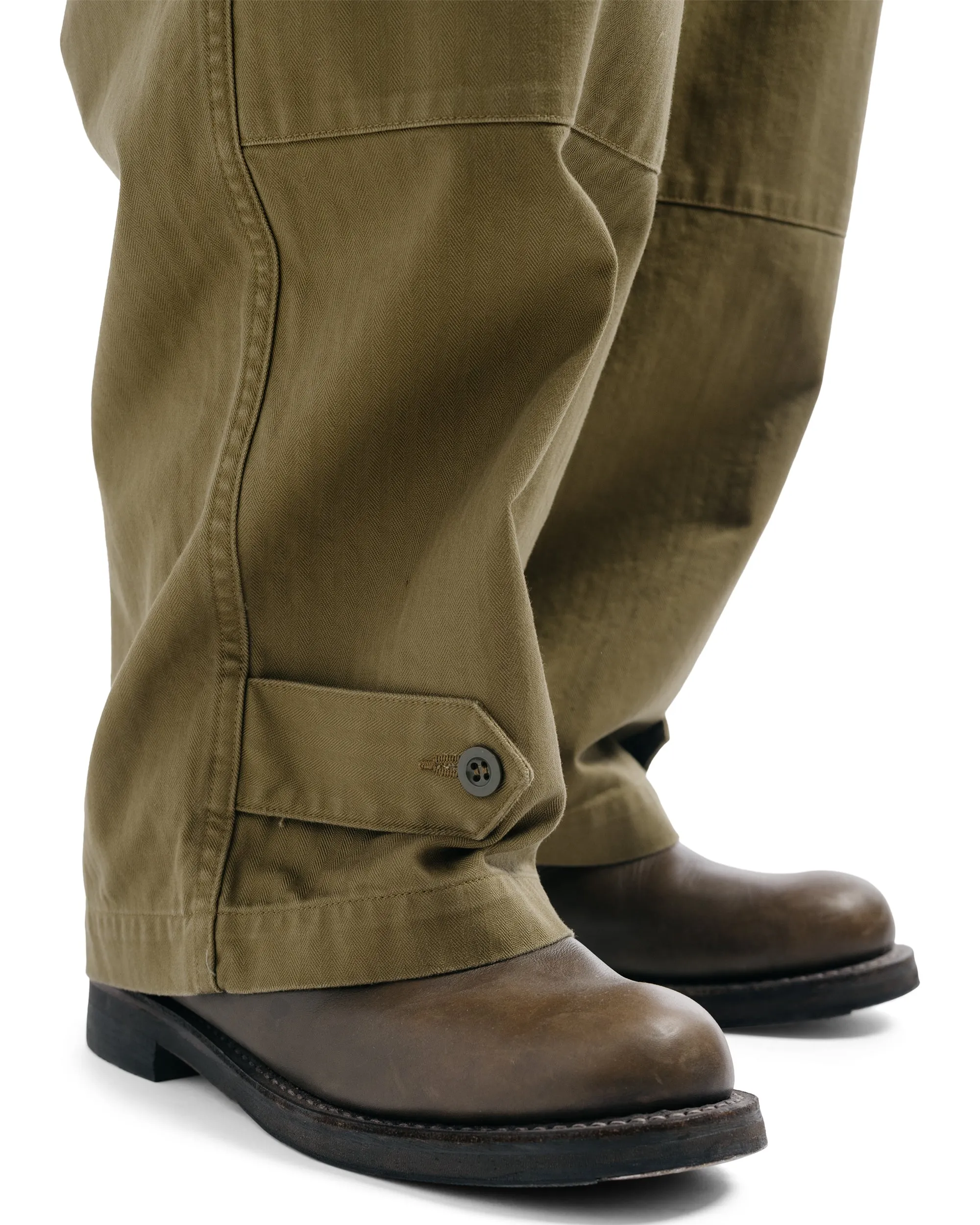 CIOTA Herringbone M-47 Field Pants Dark Olive sold by Lost & Found product image thumbnail 3