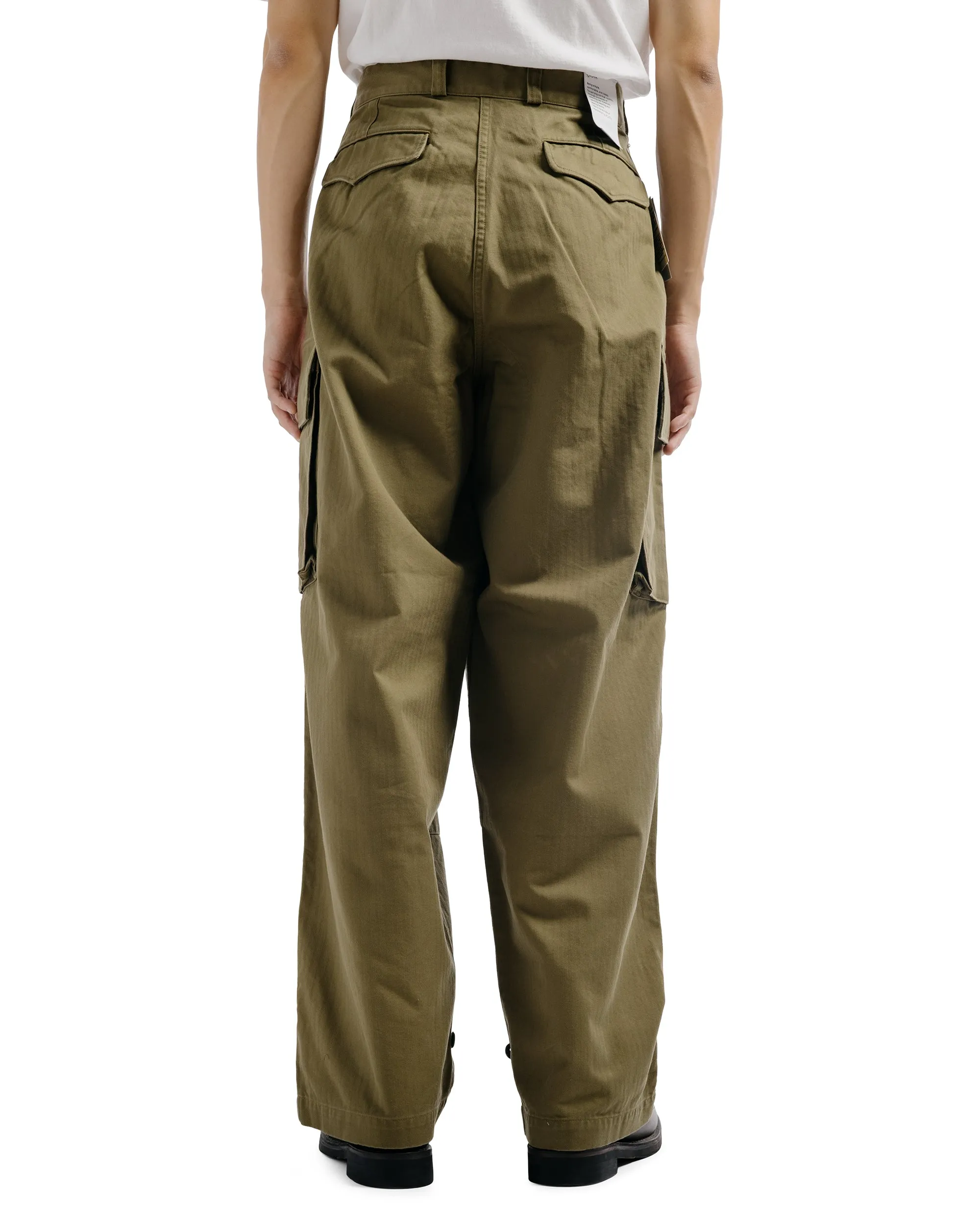 CIOTA Herringbone M-47 Field Pants Dark Olive sold by Lost & Found product image thumbnail 4