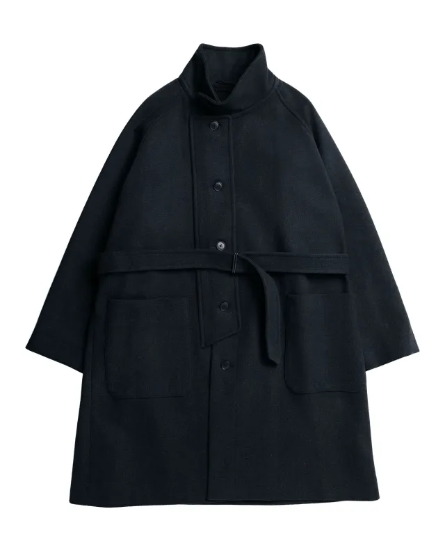 KAPTAIN SUNSHINE Stand Collar Coat Charcoal made by Kaptain Sunshine