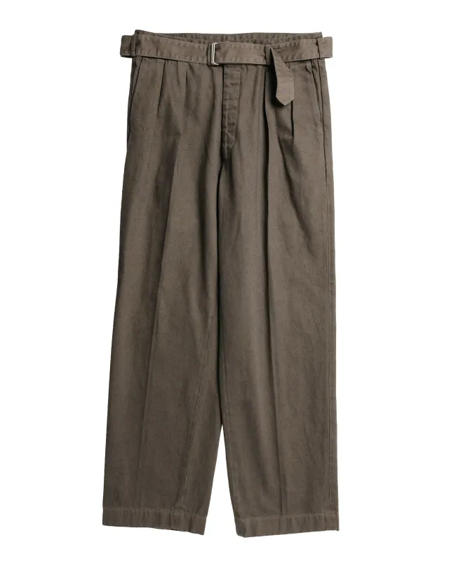 KAPTAIN SUNSHINE Dyed Denim Riviera Pants Cub Brown made by Kaptain Sunshine