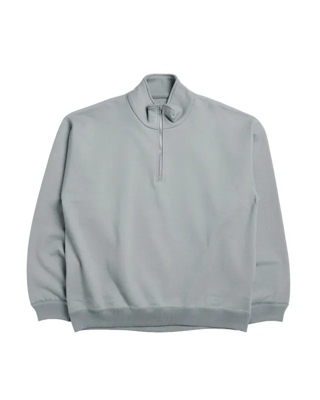 MARKAWARE Comfort Half Zip Organic Cotton Heavy Fleece Sage Green made by MARKAWARE