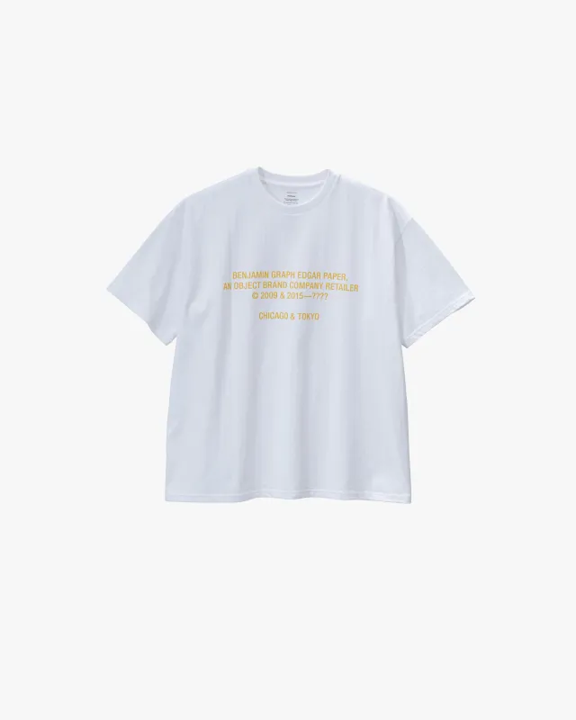 BENJAMIN GRAPH EDGAR PAPER S/S Oversized Tee sold by Graphpaper