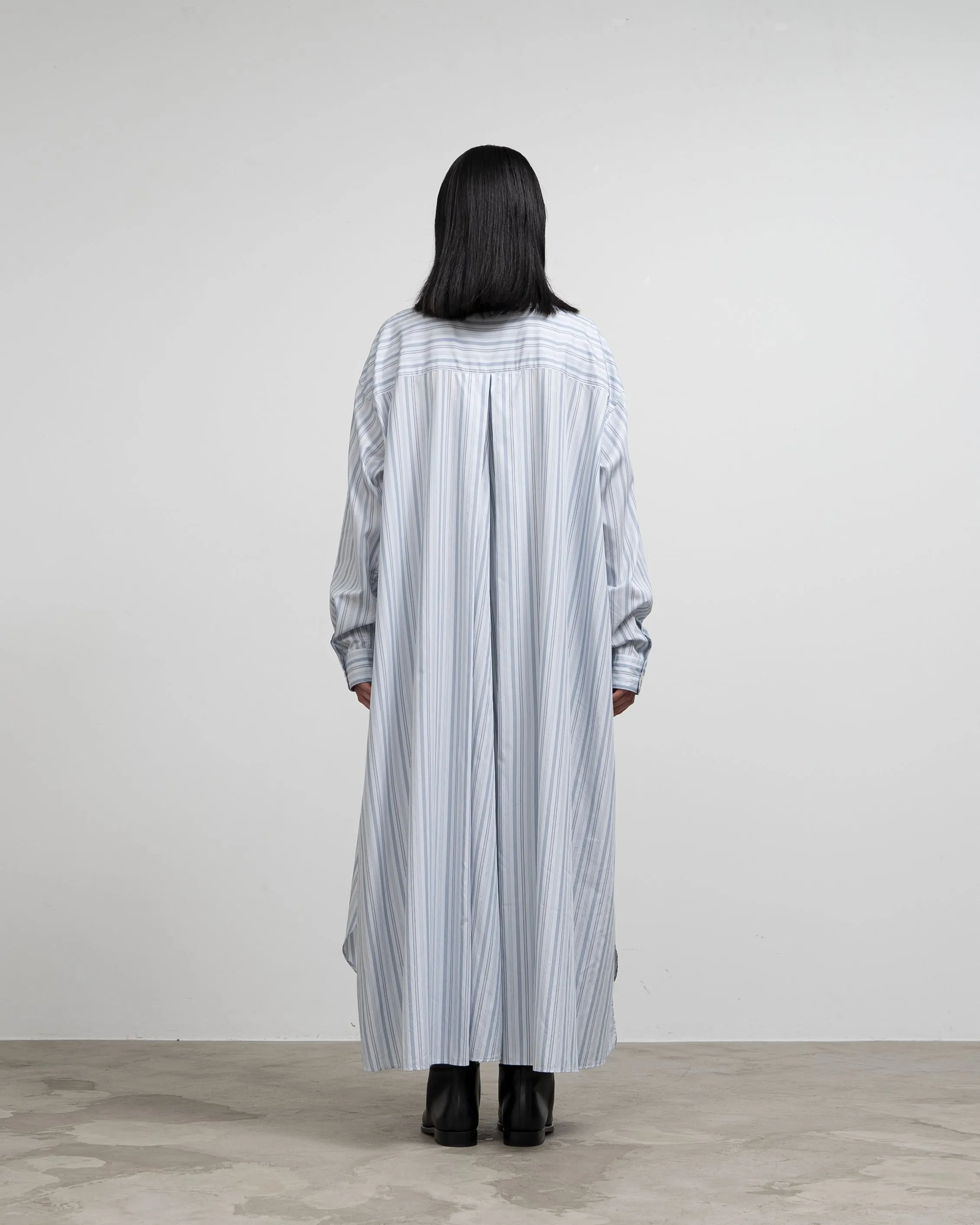 Broad Band Collar Oversized Shirt Dress sold by Graphpaper product image thumbnail 4