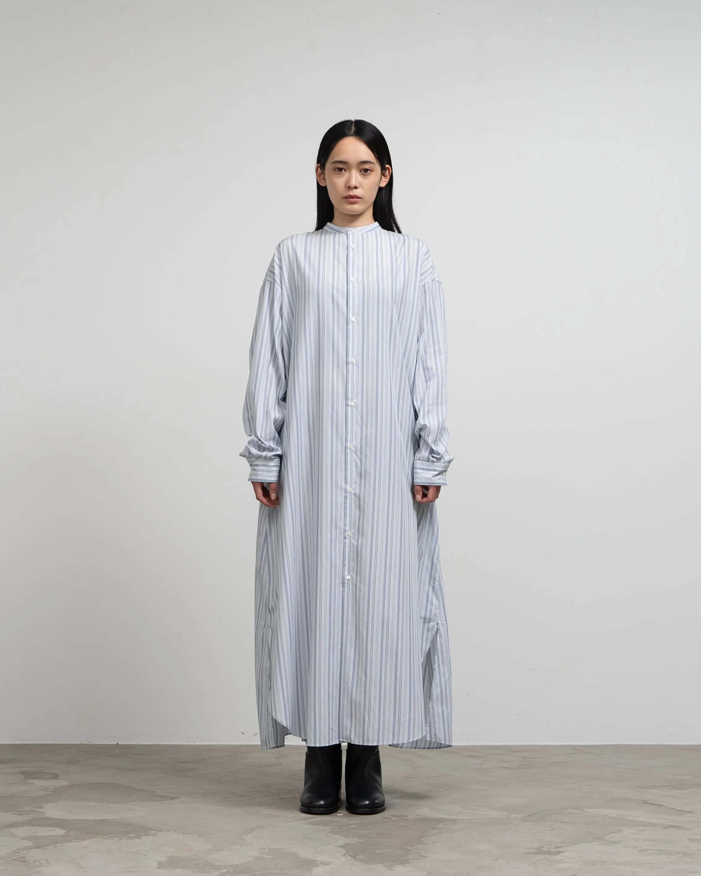 Broad Band Collar Oversized Shirt Dress sold by Graphpaper product image thumbnail 2