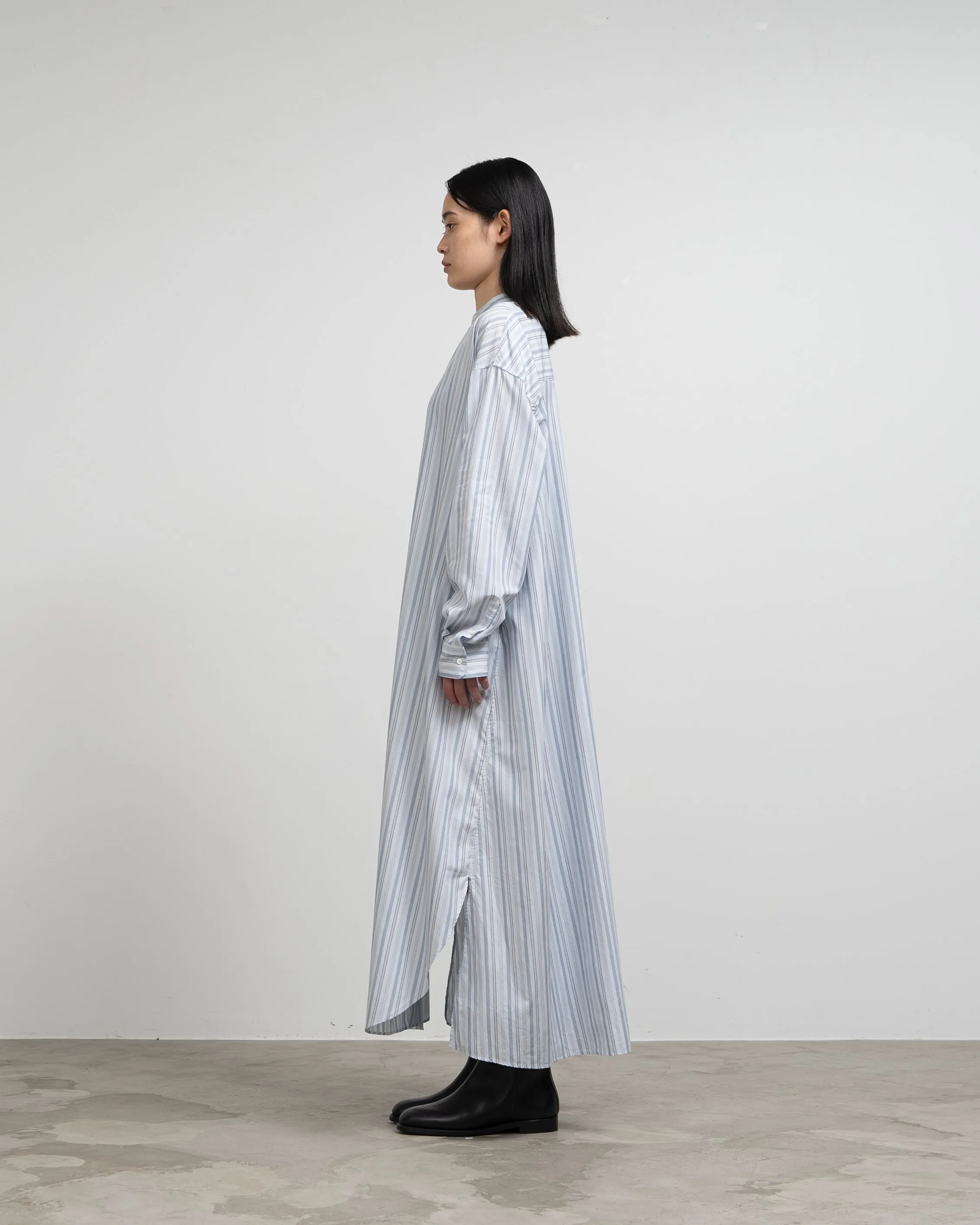 Broad Band Collar Oversized Shirt Dress sold by Graphpaper product image thumbnail 3