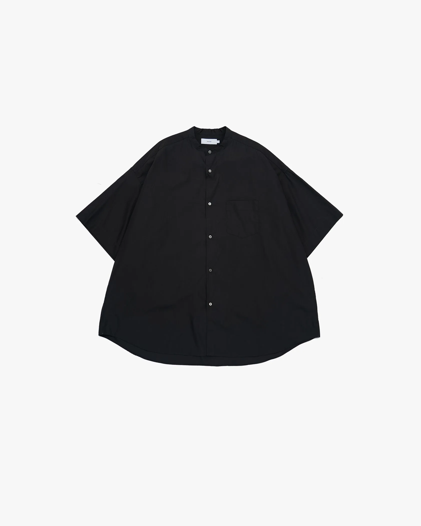 Broad S/S Oversized Band Collar Shirt sold by Graphpaper product image thumbnail 3