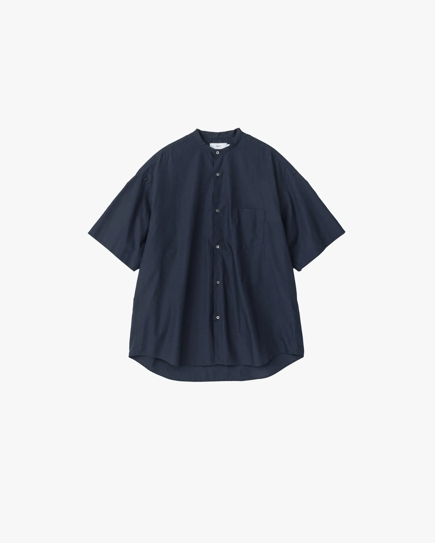 Broad S/S Oversized Band Collar Shirt sold by Graphpaper product image thumbnail 4