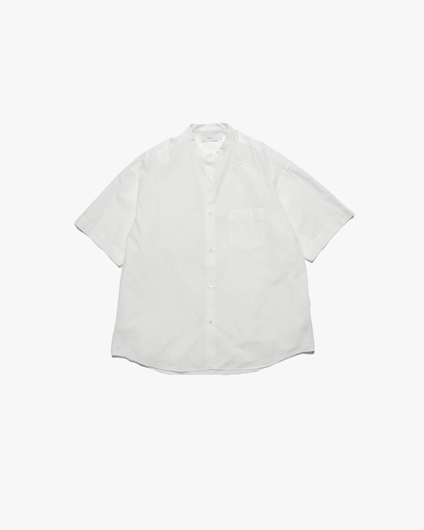 Broad S/S Oversized Band Collar Shirt sold by Graphpaper product image thumbnail 5