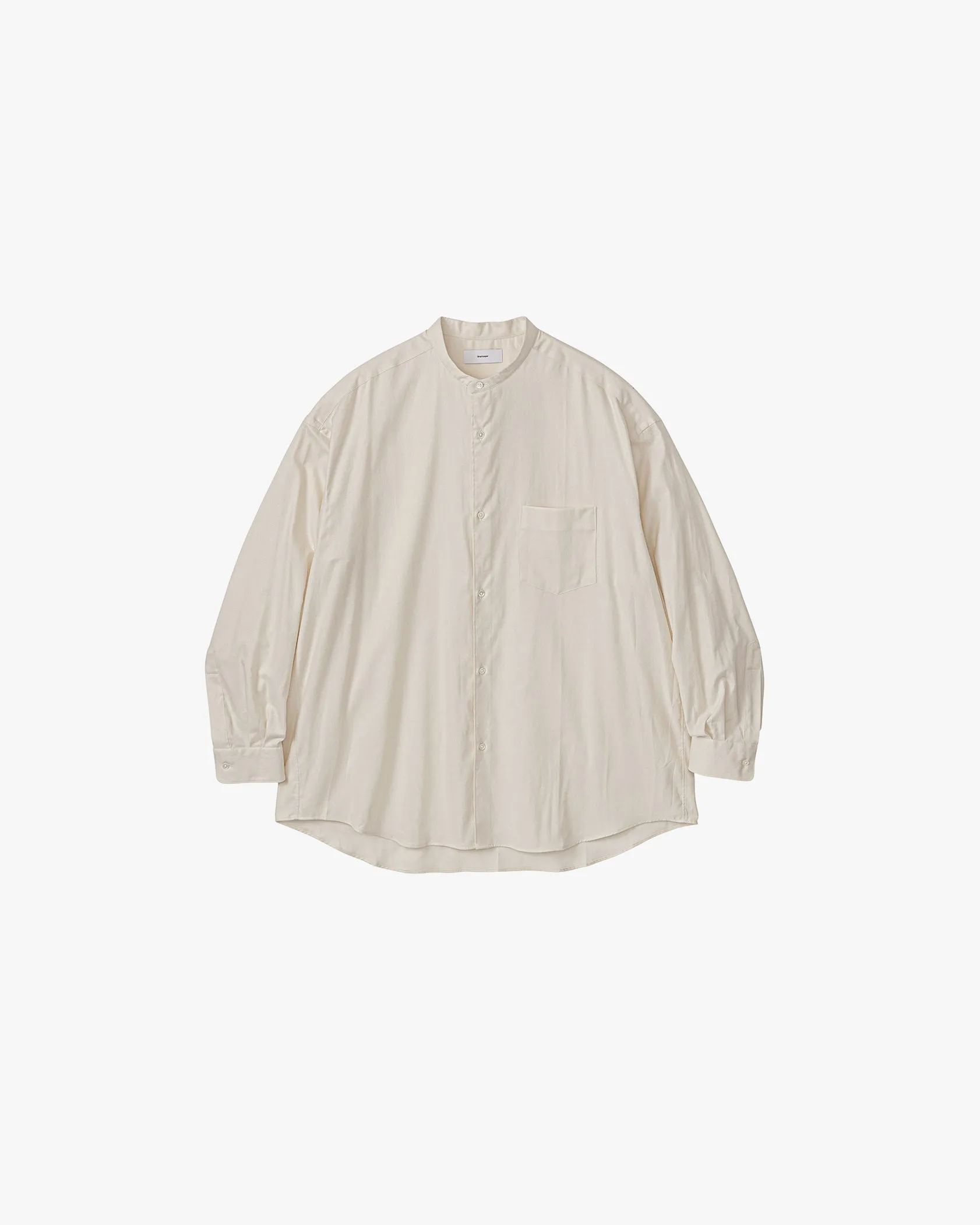 Cotton Cashmere L/S Oversized Band Collar Shirt sold by Graphpaper
