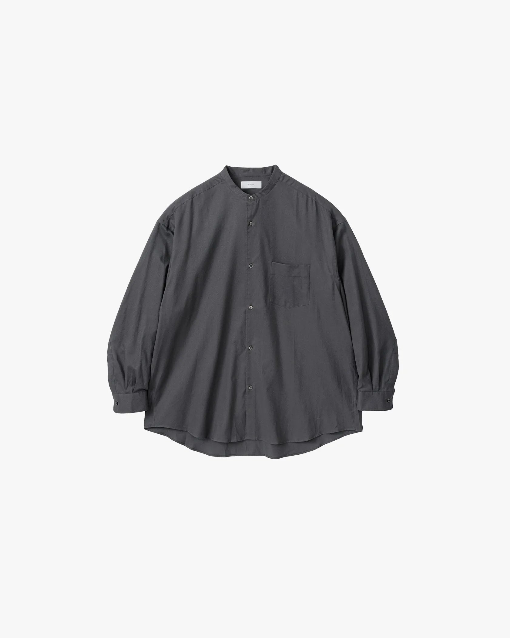 Cotton Cashmere L/S Oversized Band Collar Shirt sold by Graphpaper product image thumbnail 2