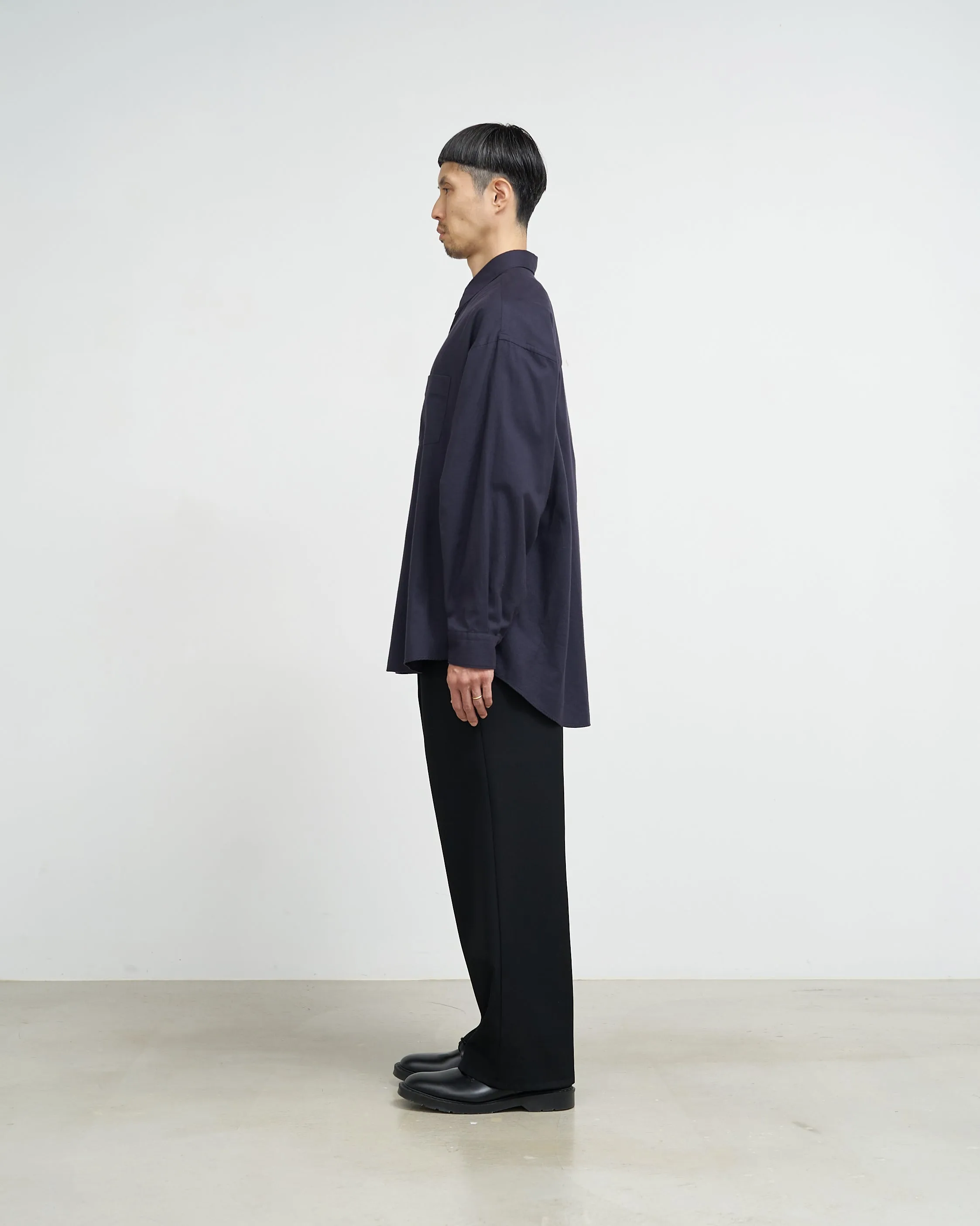 Cotton Cashmere L/S Oversized Regular Collar Shirt sold by Graphpaper product image thumbnail 5