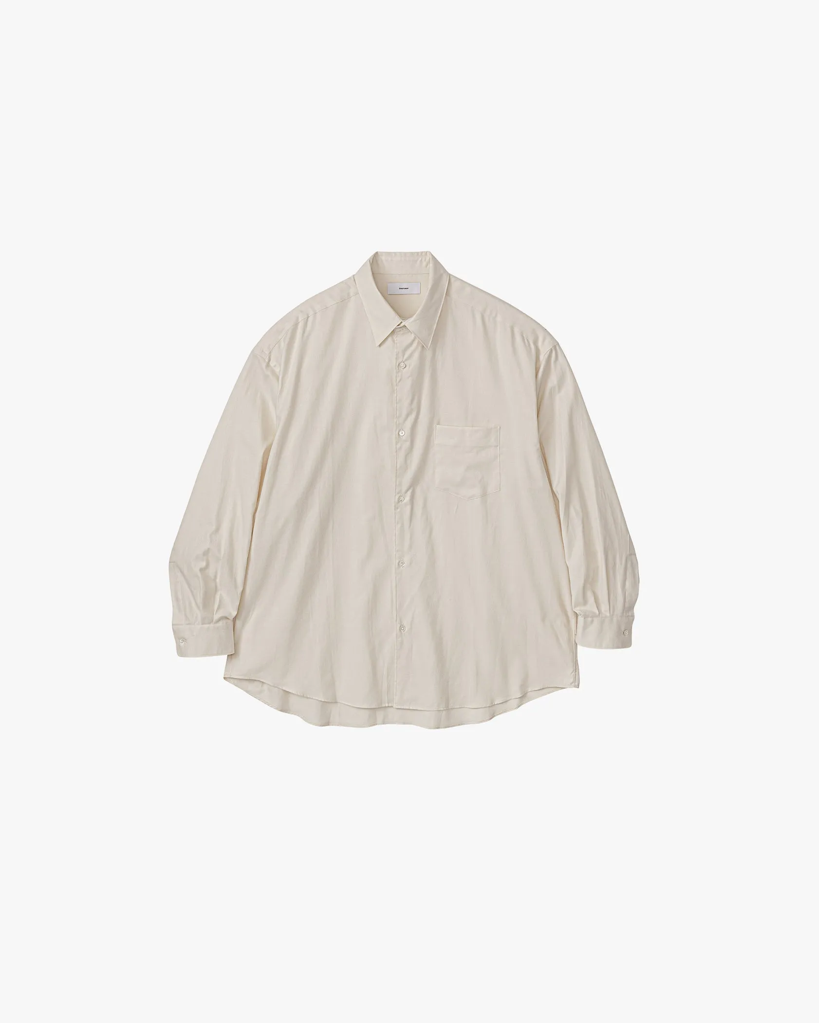 Cotton Cashmere L/S Oversized Regular Collar Shirt sold by Graphpaper product image thumbnail 3