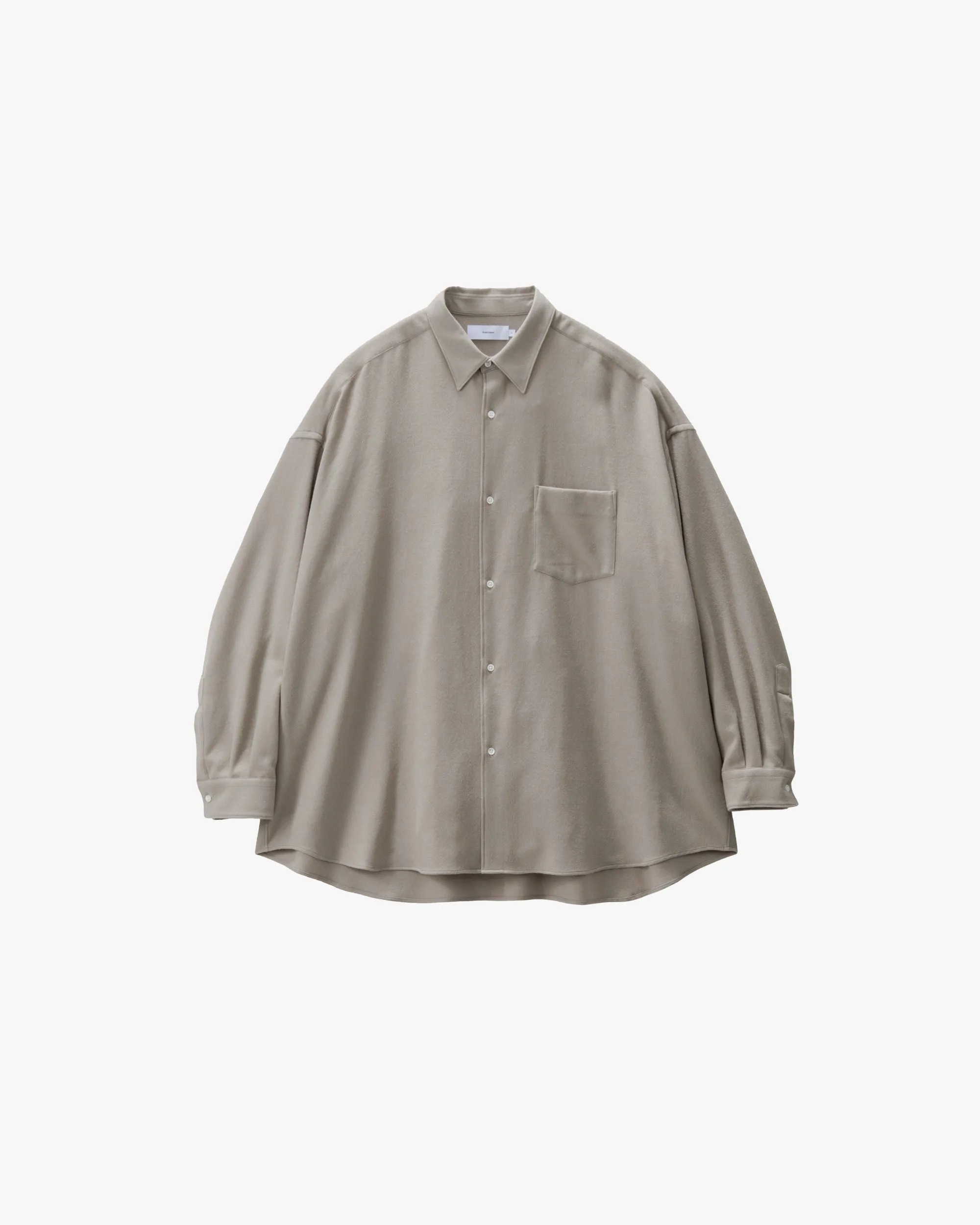 Extra Fine Wool Viyella Oversized Regular Collar Shirt sold by Graphpaper