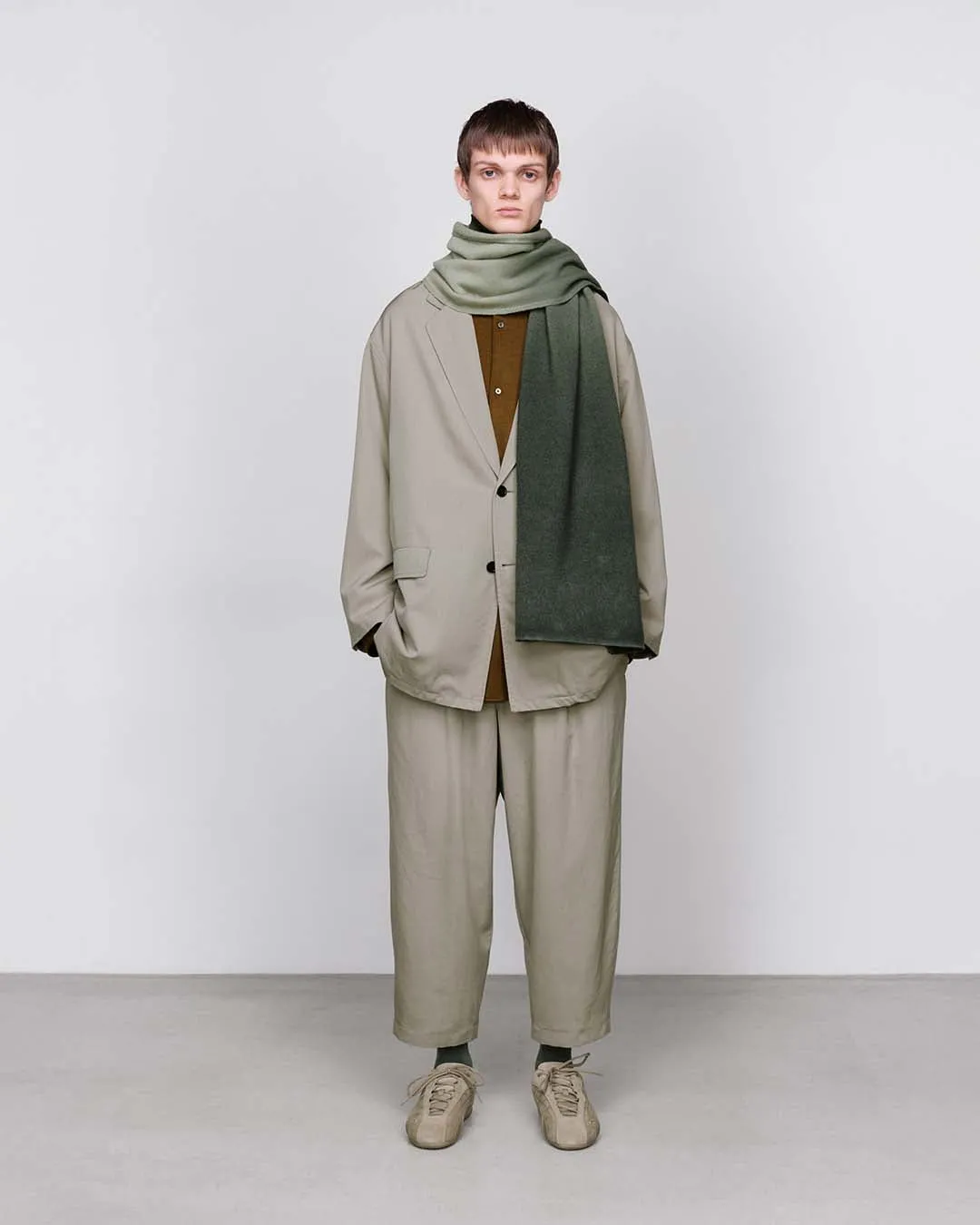 Fulled Wool Gabardine Wide Easy Pants sold by Graphpaper product image thumbnail 4