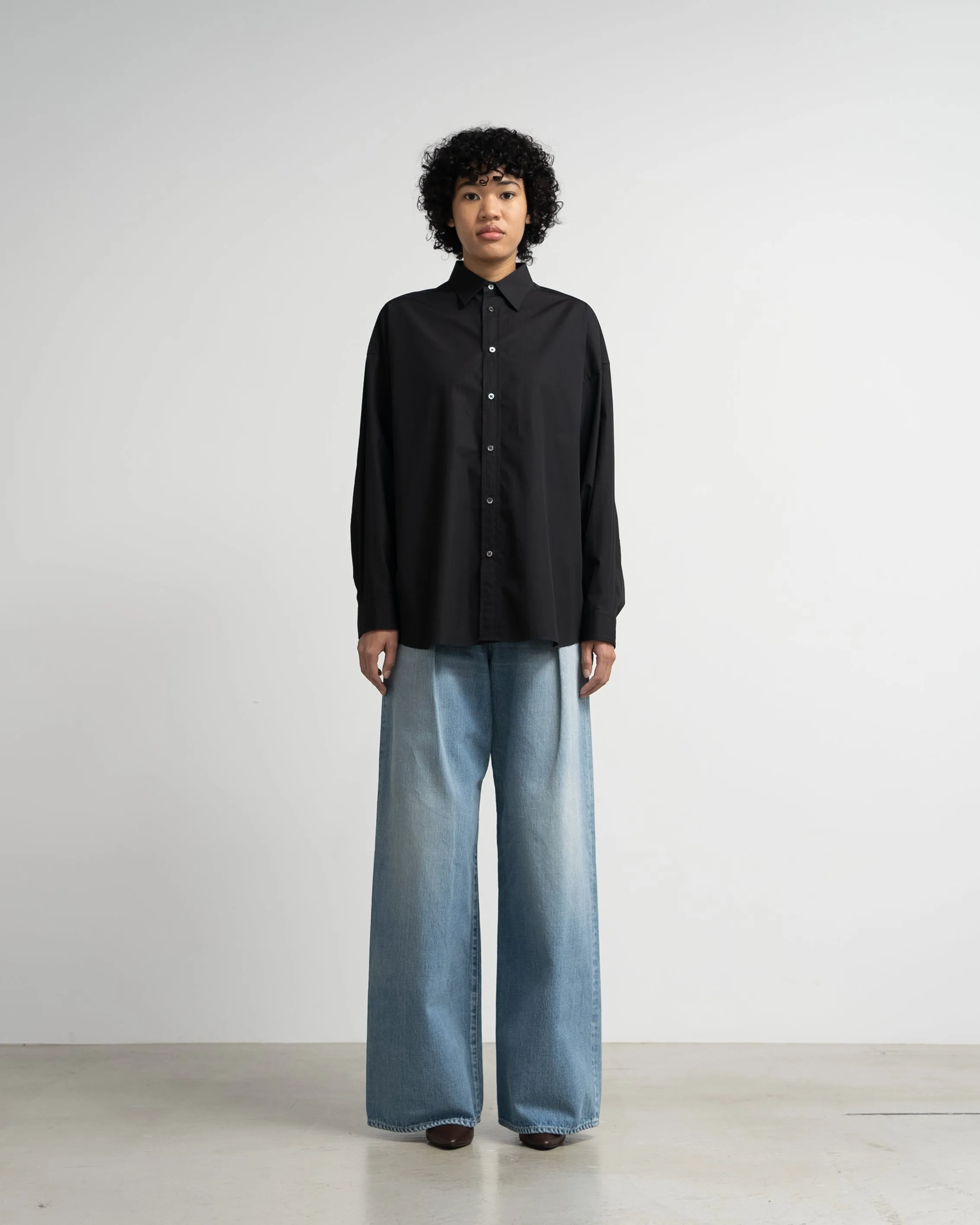 High Count Broad L/S Oversized Regular Collar Shirt sold by Graphpaper product image thumbnail 5