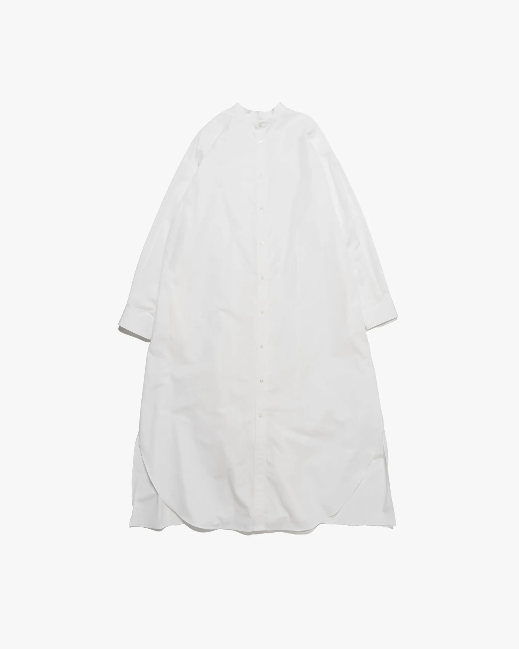 High Count Broad Oversized Band Collar Shirt Dress sold by Graphpaper product image thumbnail 2