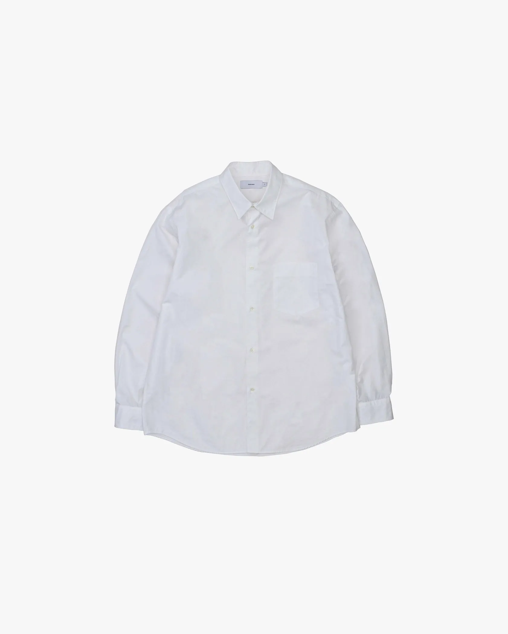 High Count Regular Collar Round Cut Oversized Shirt sold by Graphpaper product image thumbnail 4