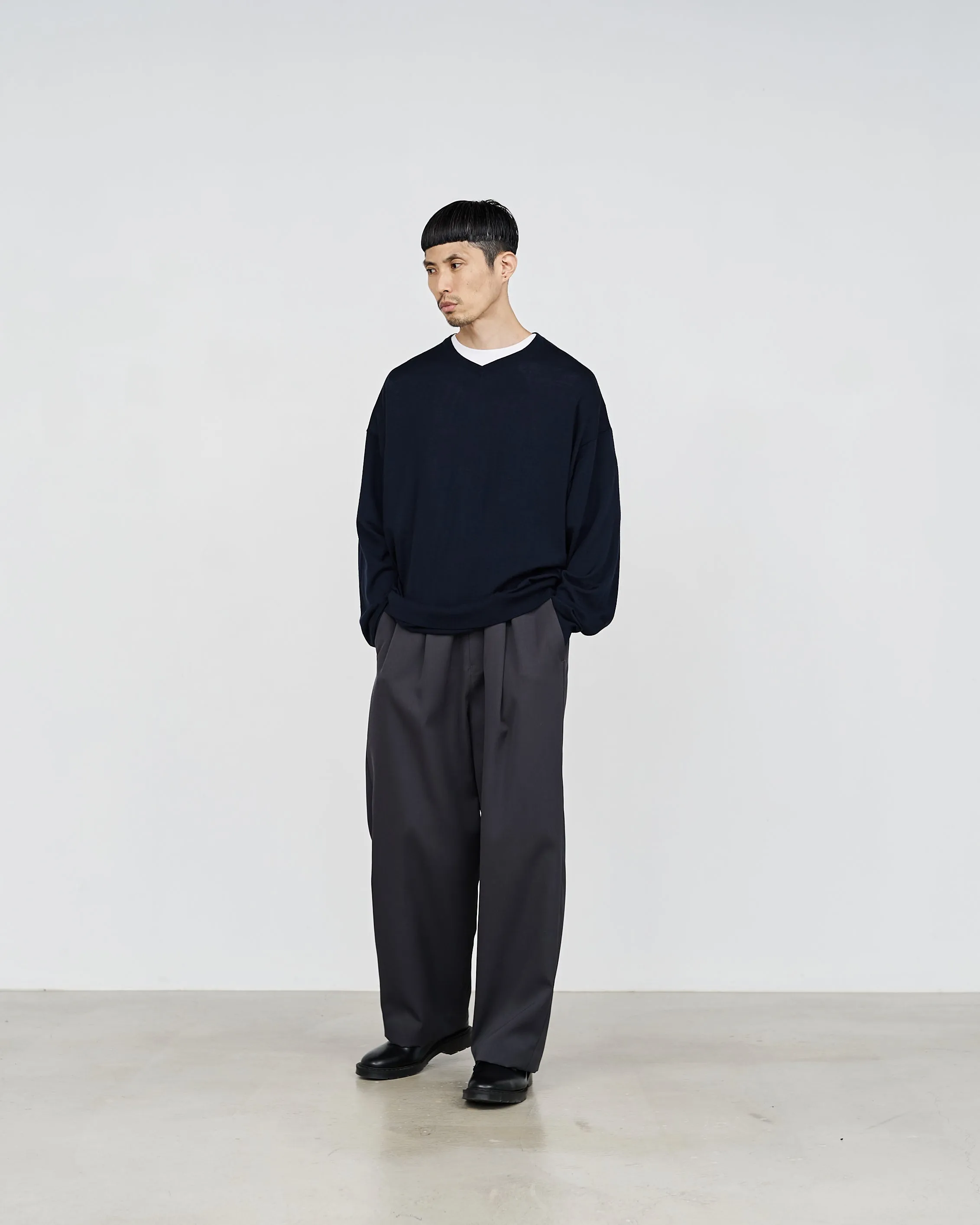 High Gauge V Neck Knit sold by Graphpaper product image thumbnail 4
