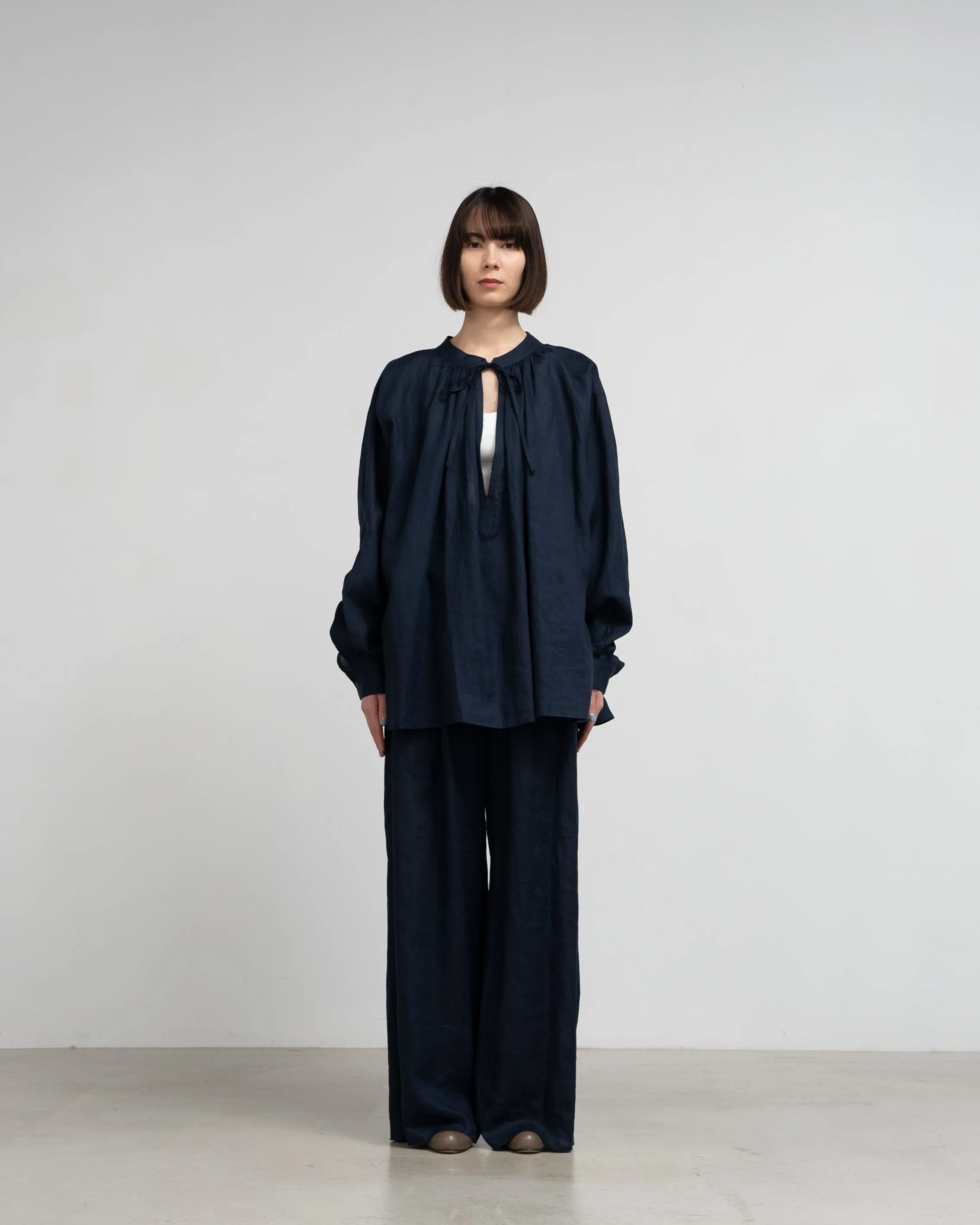 Linen Smock Blouse sold by Graphpaper product image thumbnail 3