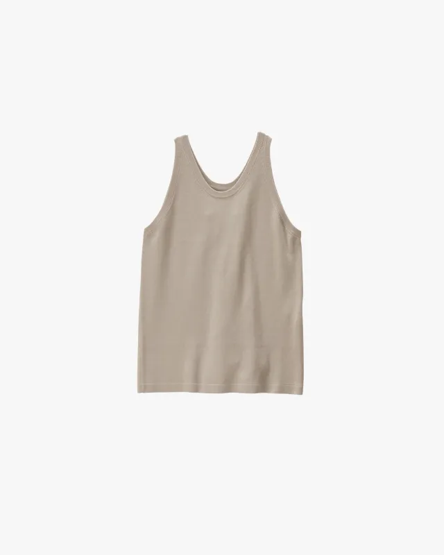 Mercerized Fine Wool Knit Tank Top sold by Graphpaper