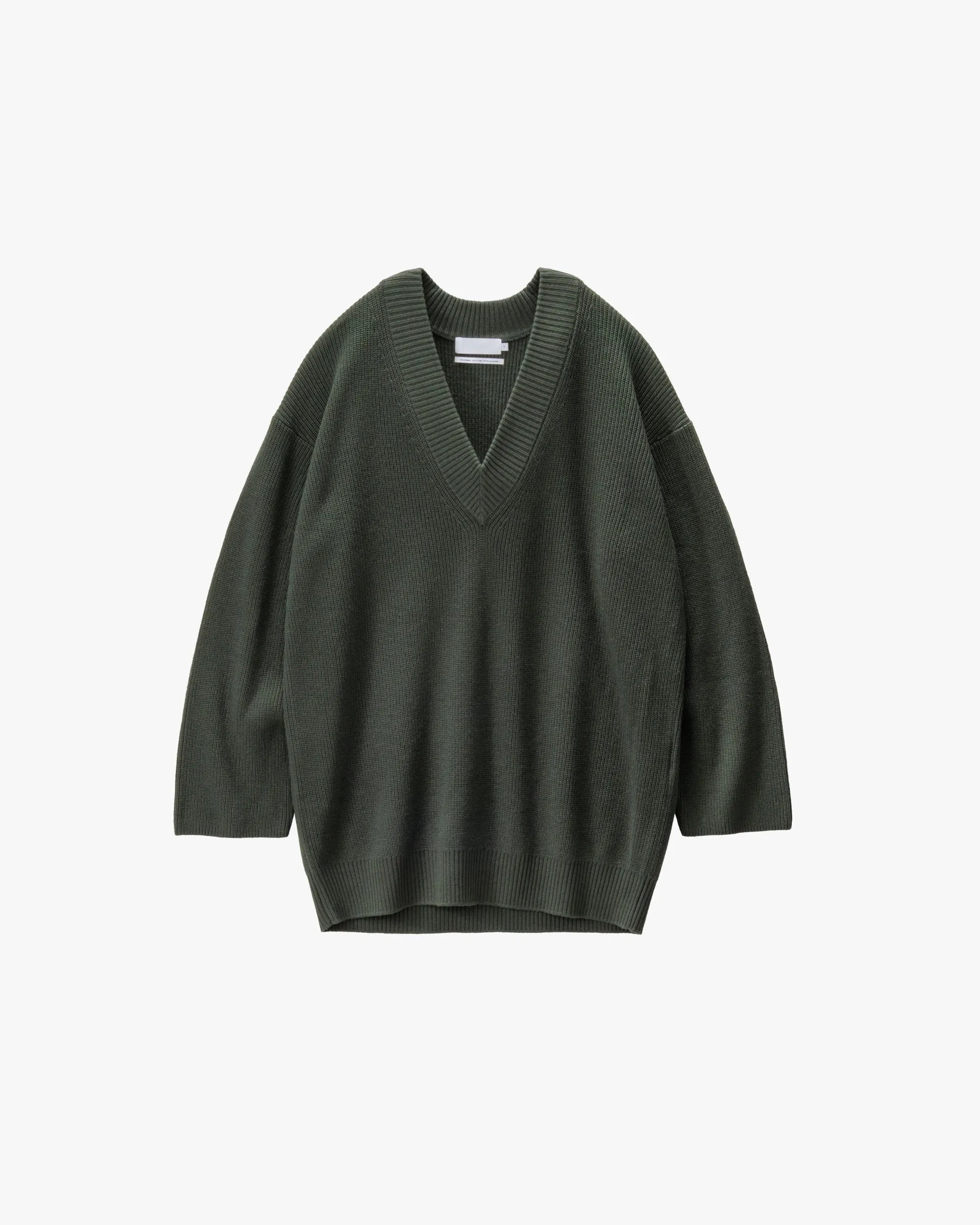 Mercerized Fine Wool Oversized V Neck Knit sold by Graphpaper