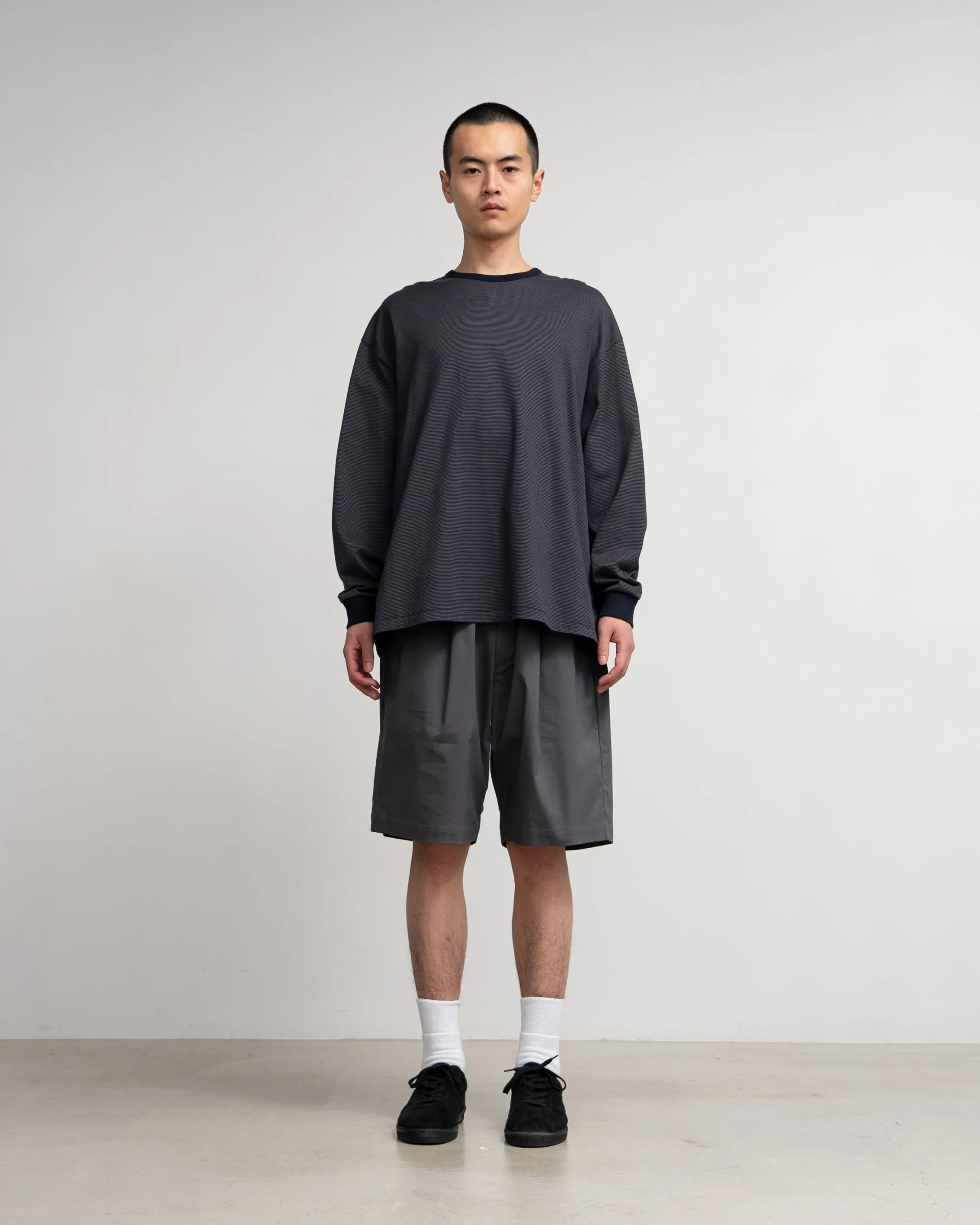 Narrow Border L/S Tee sold by Graphpaper product image thumbnail 3
