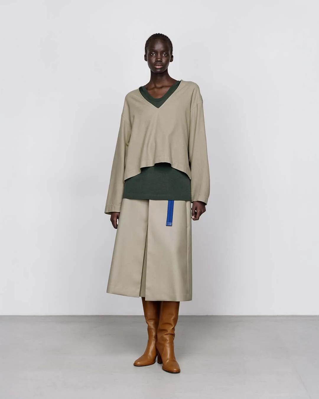 -SALE- Scale Off Flannel Pleated Skirt sold by Graphpaper product image thumbnail 4