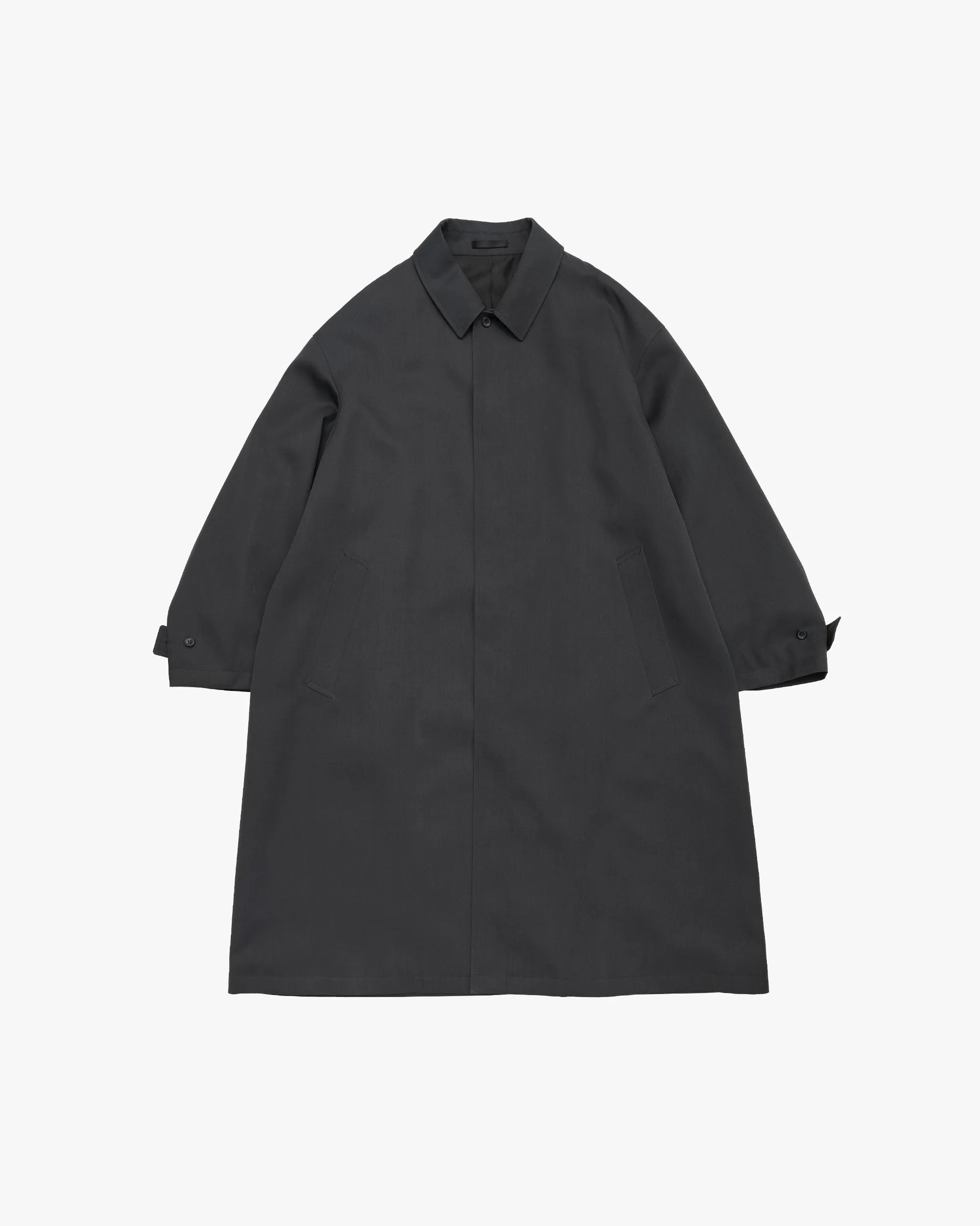 Scale Off Wool Balmacaan Coat sold by Graphpaper