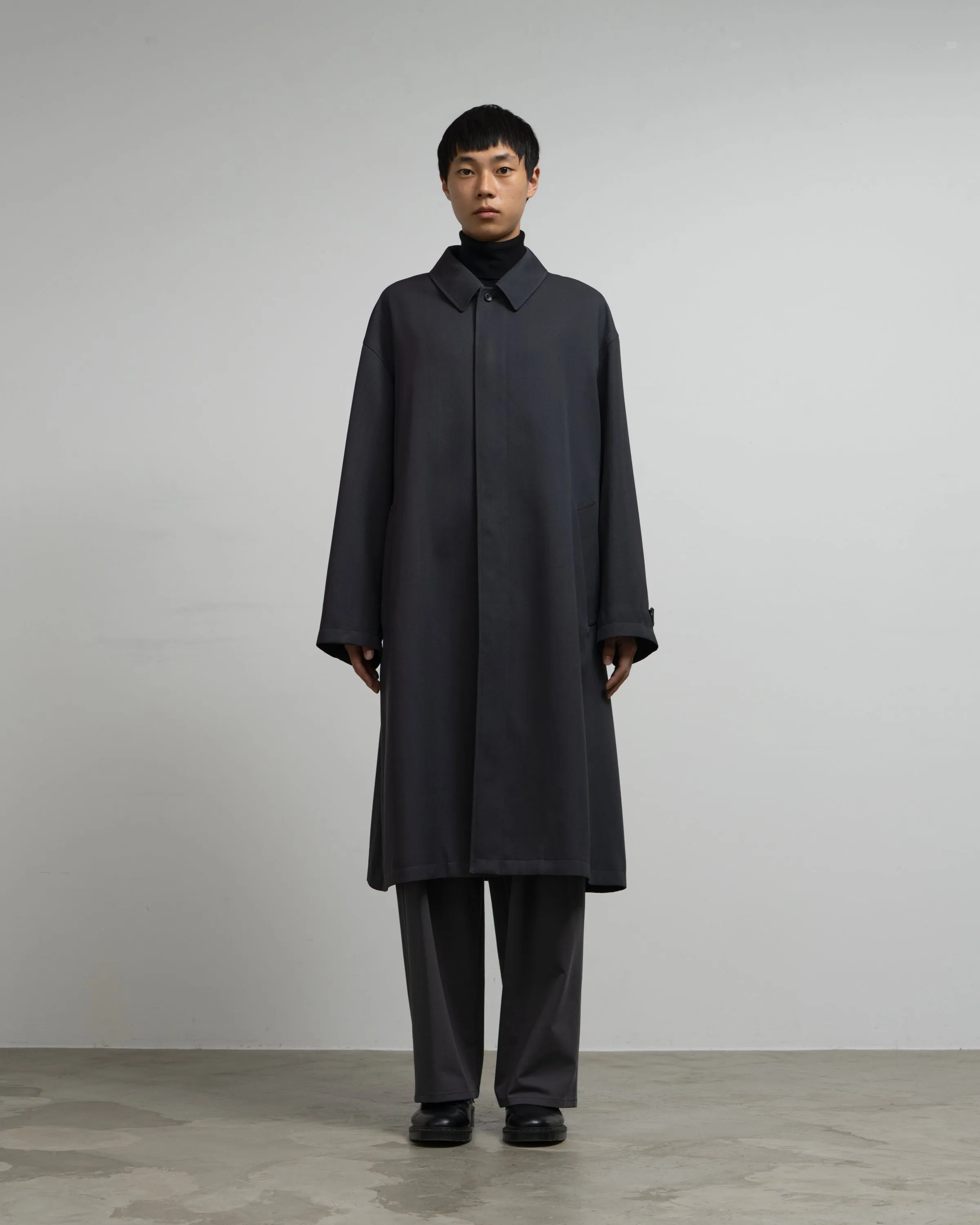 Scale Off Wool Balmacaan Coat sold by Graphpaper product image thumbnail 4