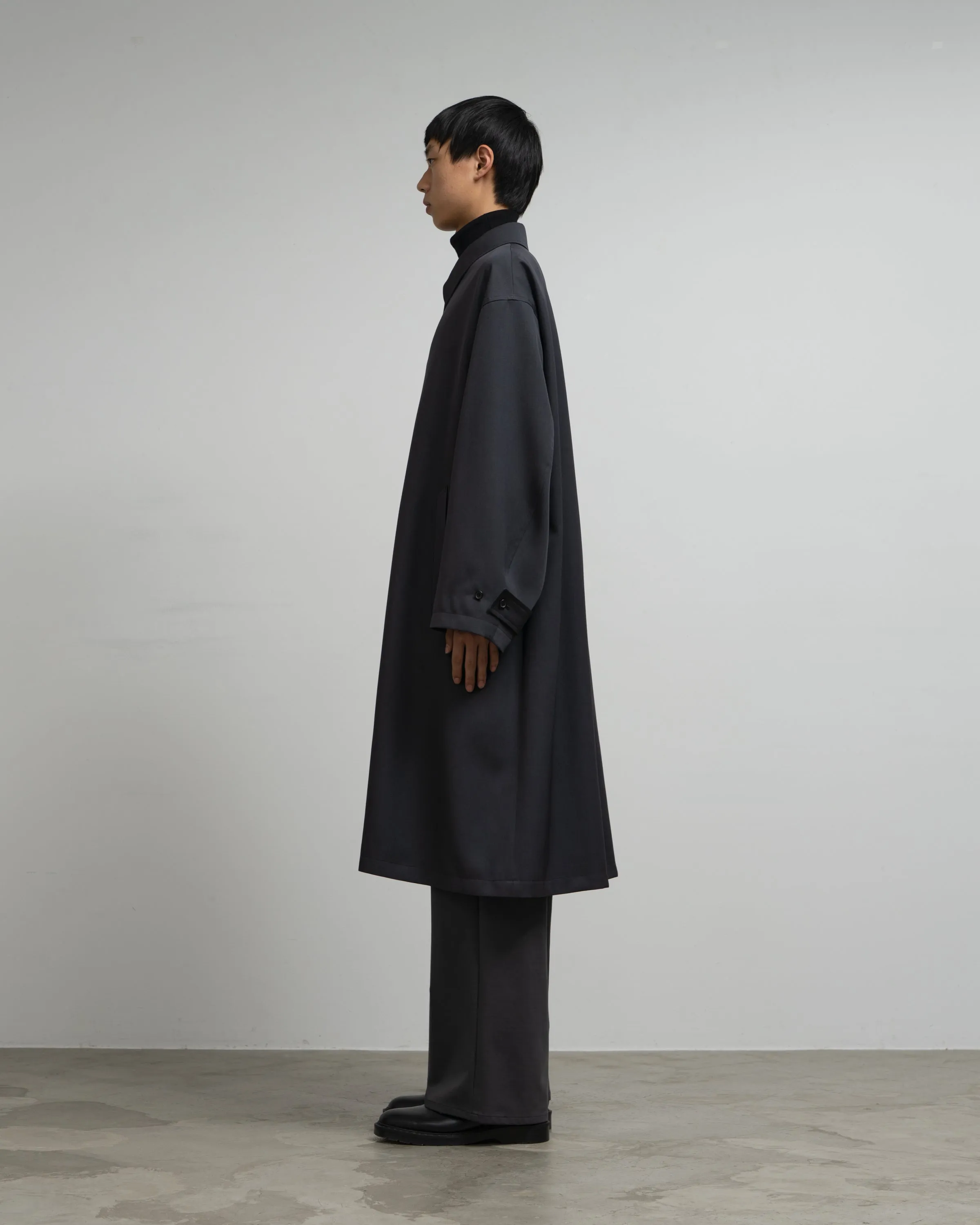 Scale Off Wool Balmacaan Coat sold by Graphpaper product image thumbnail 5