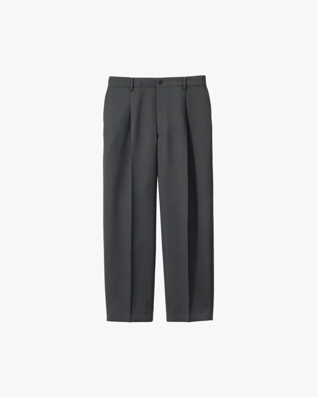 Scale Off Wool Wide Tapered Slacks sold by Graphpaper