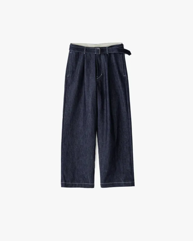 Selvage Denim Belted Pants sold by Graphpaper