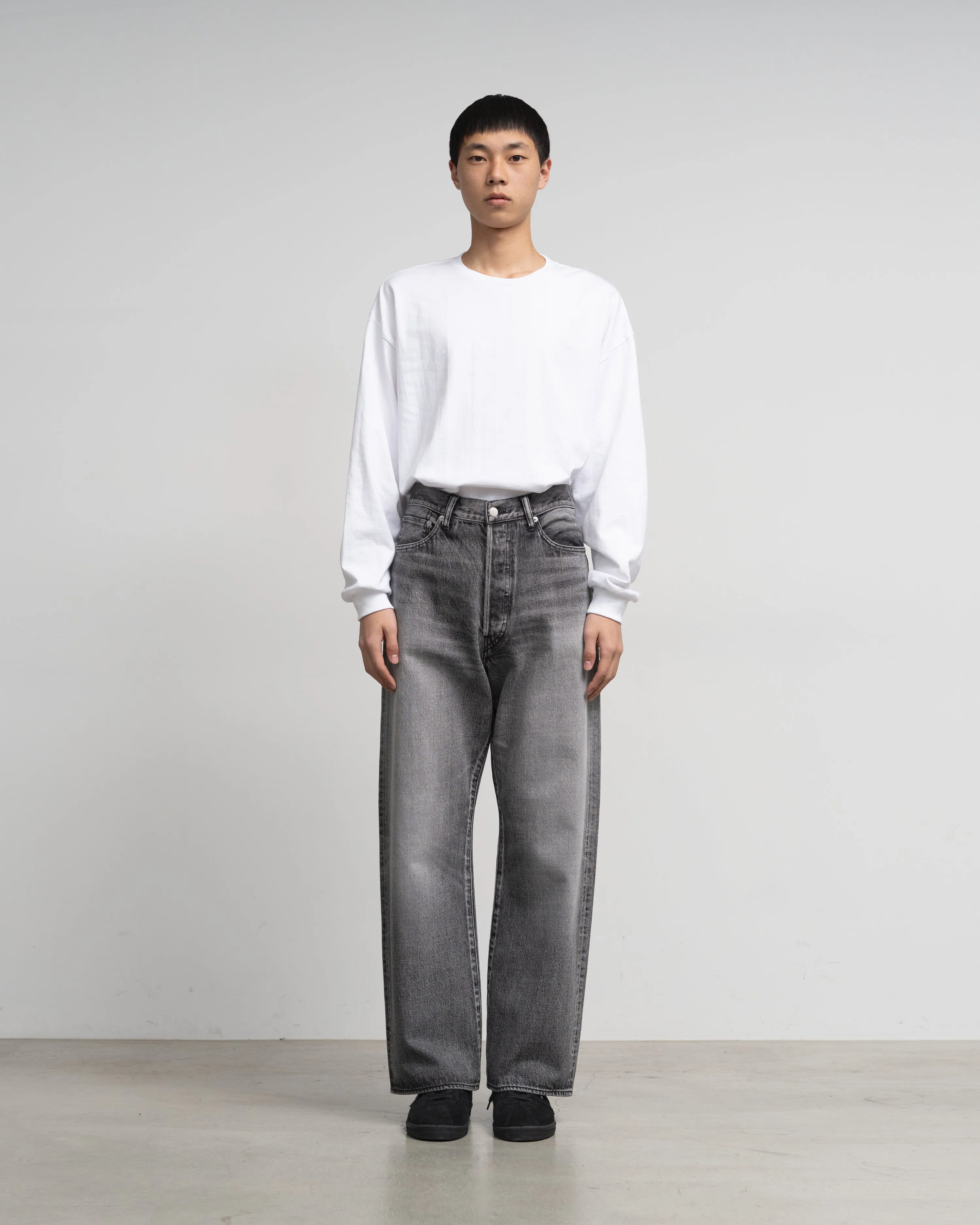 Selvage Denim Five Pocket Wide Straight Pants -LIGHT FADE- sold by Graphpaper product image thumbnail 3