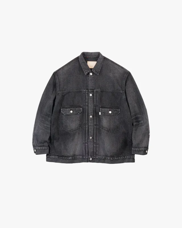 Selvage Denim Jacket-DARK FADE- sold by Graphpaper