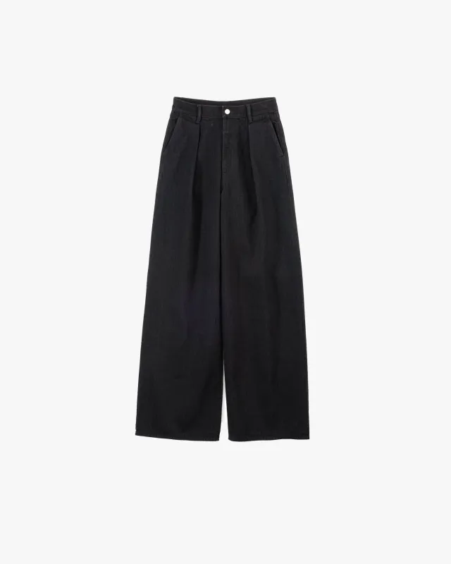 Selvage Denim Two Tuck Wide Pants sold by Graphpaper