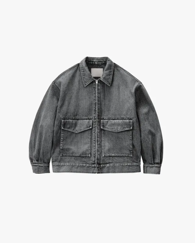 Selvage Denim Zip Jacket - LIGHT FADE - sold by Graphpaper