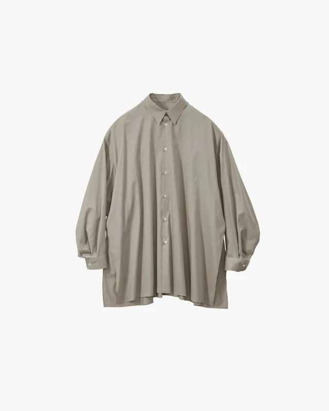 Silicon Poplin Deep Slit Regular Collar Shirt sold by Graphpaper