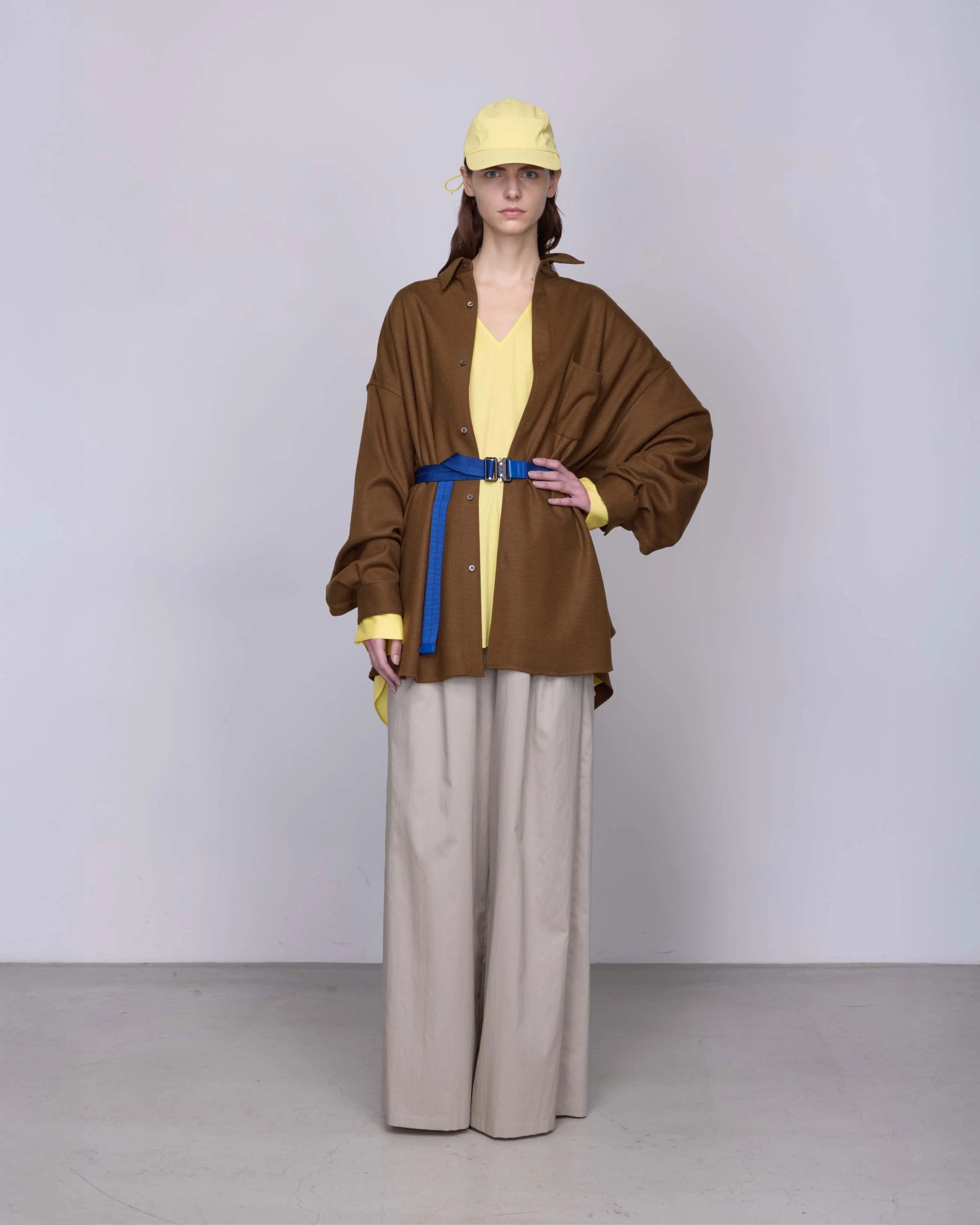 Silicon Poplin Two Tuck Easy Wide Pants sold by Graphpaper product image thumbnail 5