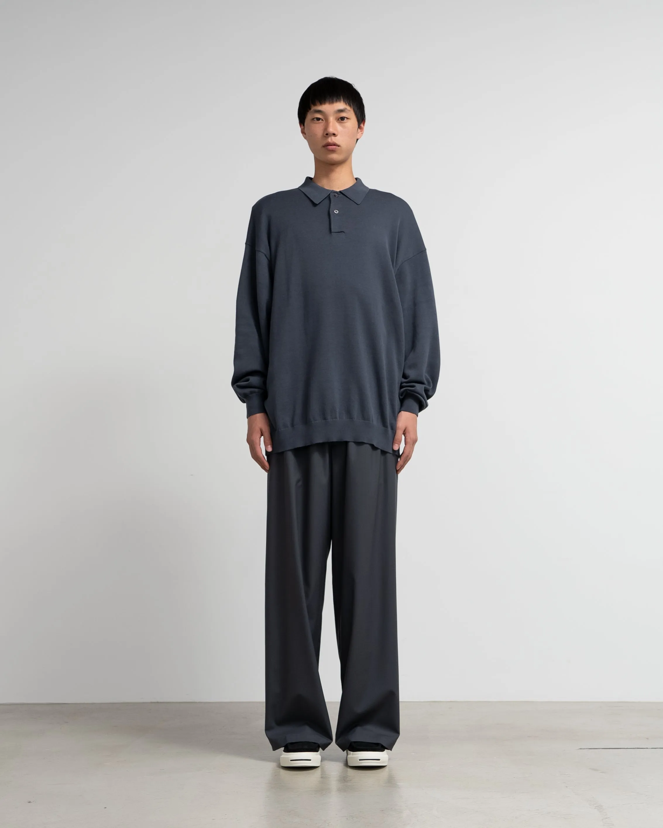 Suvin High Gauge Knit Oversized L/S Polo sold by Graphpaper product image thumbnail 4