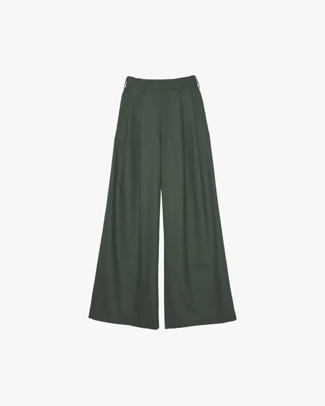 Techno Wool Nylon Two Tuck Wide Pants sold by Graphpaper