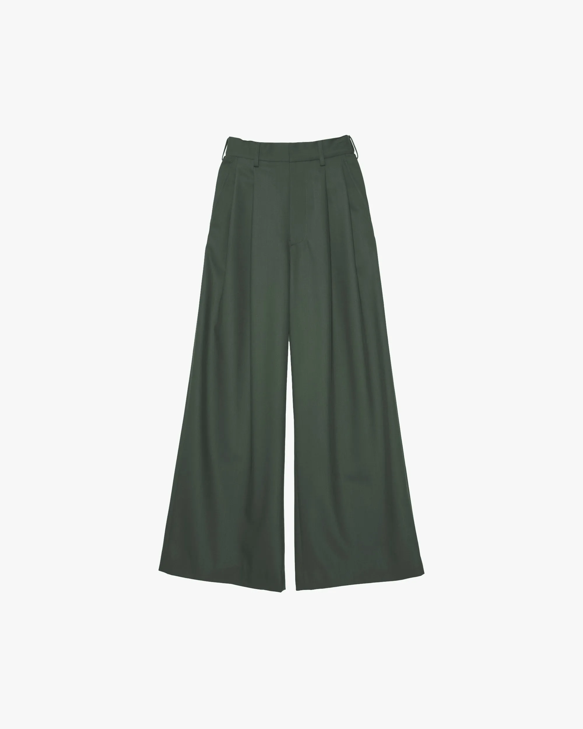 Techno Wool Nylon Two Tuck Wide Pants sold by Graphpaper