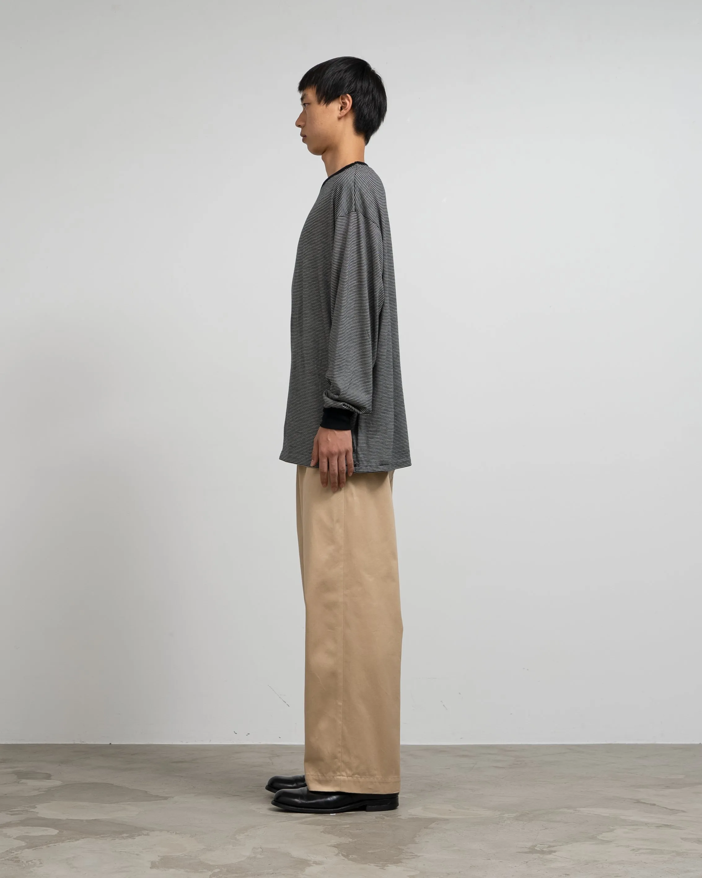 Wool Border L/S Tee sold by Graphpaper product image thumbnail 4