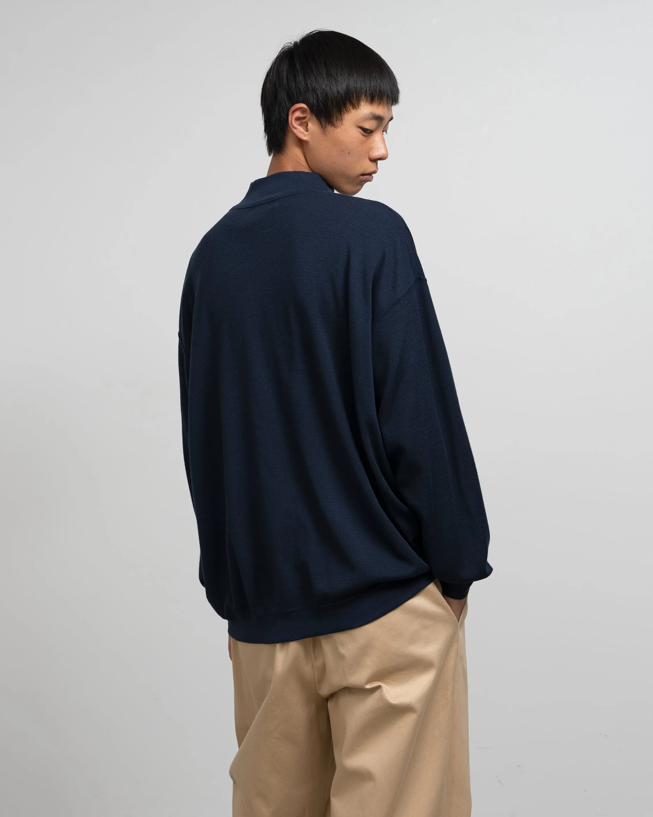 Wool Honeycomb Mock Neck Thermal sold by Graphpaper product image thumbnail 5