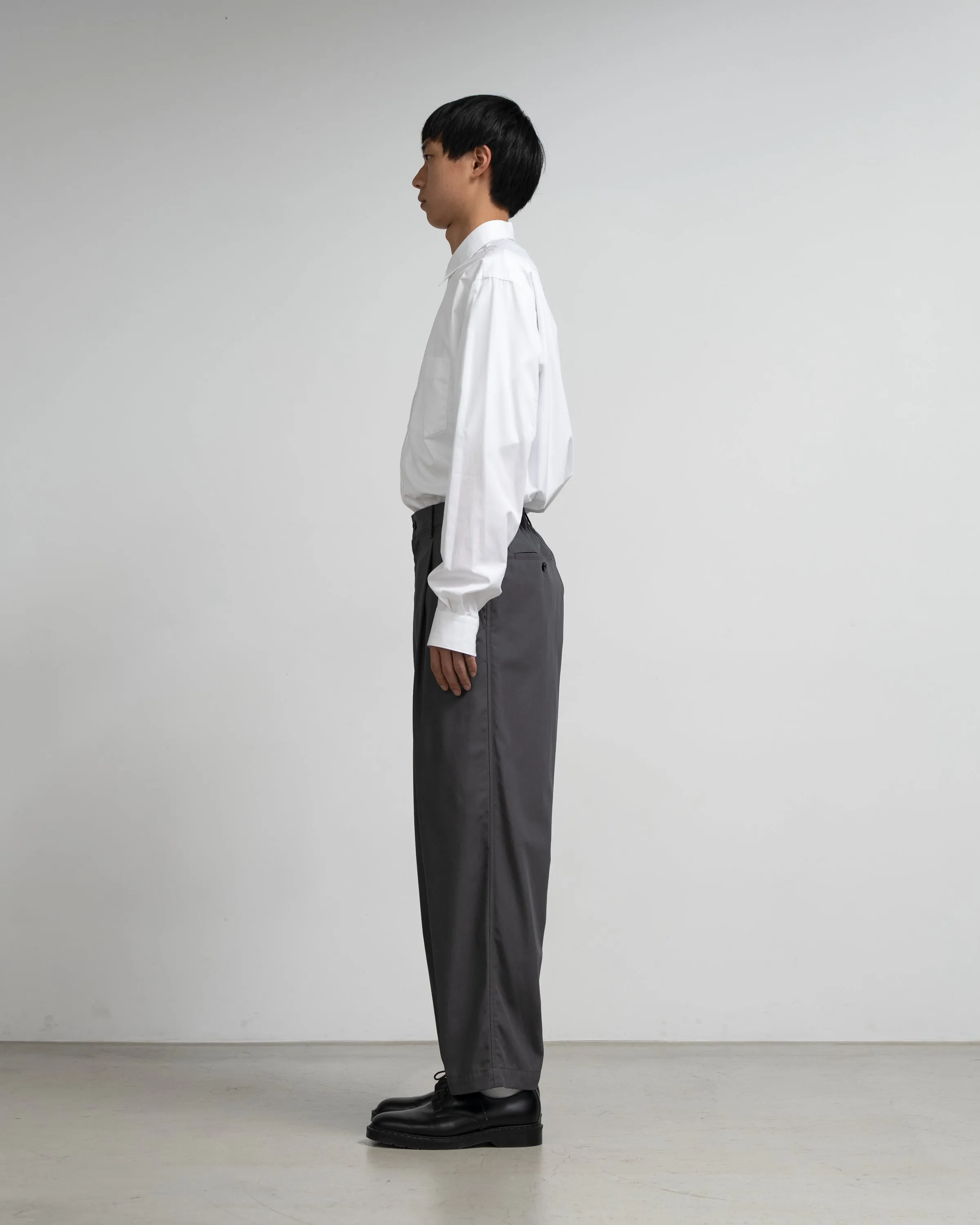 Wooly Cotton Twill Wide Tapered Slacks sold by Graphpaper product image thumbnail 5